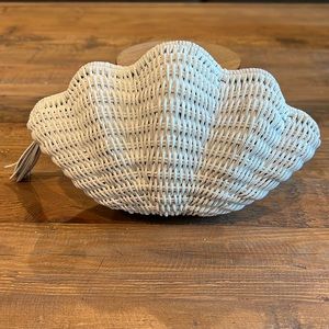 White Shell Clutch